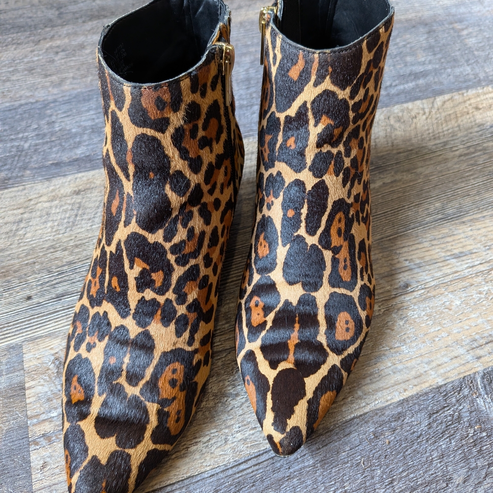 Leopard Print Ankle Boots